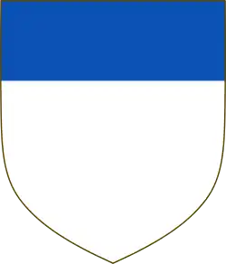 Aleramici (Argent a chief azure) of Saluzzo