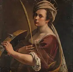 Self-Portrait as Saint Catherine of Alexandria (circa 1615–1617), National Gallery.