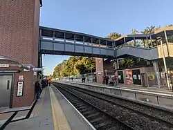 Image of Ashley Down railway station taken from platform