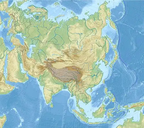 Location of the Orkhon Valley in Asia
