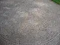 Concentric circles in the sand garden