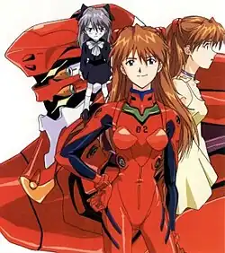 Three forms of a red-haired female fictional character showing her child self (left), her with a red suit (middle), and her with a yellow dress (right)