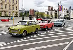 Trabant 601s being used for tours in Berlin
