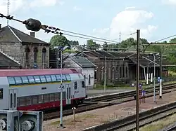 A Luxembourgish (CFL) train in Athus railway station