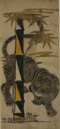 Tiger and Bamboo, c. 1725