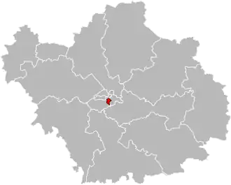 Situation of the canton of Troyes-5 in the department of Aube