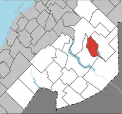 Location within Témiscouata RCM