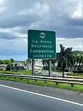 PR-22 east approaching exit 16 to PR-866 in Candelaria barrio