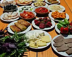 Light snacks of Azerbaijani cuisine