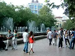 Fountains Square in 2008 before reconstruction