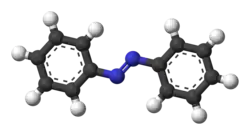 Ball-and-stick model of azobenzene