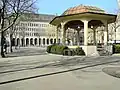 Musikpavillon and SNB building