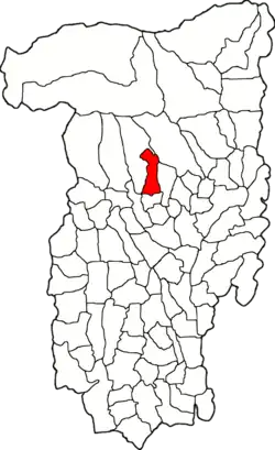 Location in Vâlcea County