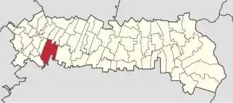 Location in Ialomița County