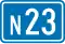 N23 road sign