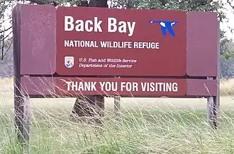 Back Bay NWR headquarters on Sandbridge Road near Sigma, VA