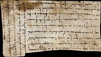 Bactrian language letter from "Meyam, King of the people of Kadag", dated to 461-462 CE.