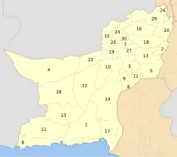 Districts of Balochistan