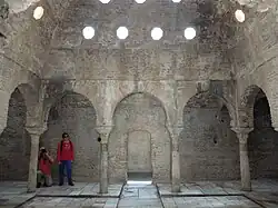The warm room or central room (bayt al-wastani) of the bathhouse
