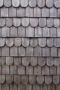 Shingles made from Acacia heterophylla wood, Réunion island