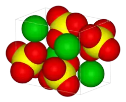 3D model of barium sulfate