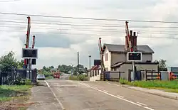 Station had been on the right, closed in 1949