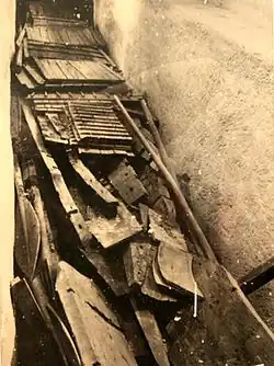 Solar boat of Khufu when it was discovered in 1954