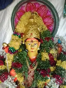Durga statue at Barrankula