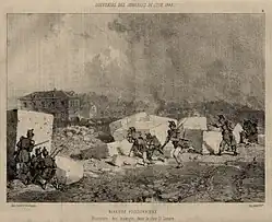 Poissonnière Barrier: Days of June, in the Enclos Saint-Lazare, 23 June 1848