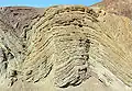 Anticline in the Barstow Formation (Miocene) at Calico Ghost Town near Barstow, California.