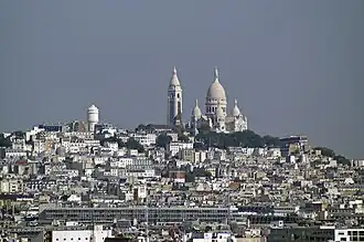 View over Montmartre district