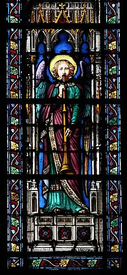 An angel musician by Duval and Lusson