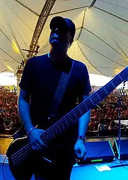 O'Brien on tour with Lita Ford, 2012