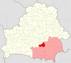 Location of Aktsyabrski district
