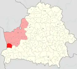 Location of Svislach district