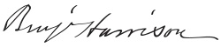 Benjamin Harrison's signature