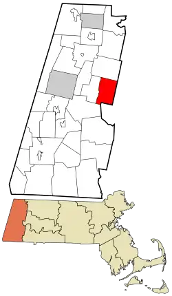 Location in Berkshire County and the state of Massachusetts.