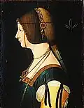 Bianca Maria Sforza painting acquired by Louvre Museum in France (1914).
