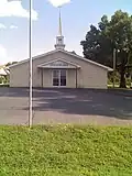 A white brick building in Bethel, Oklahoma