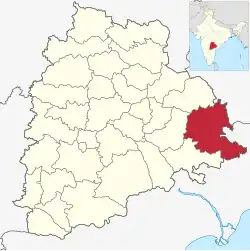 Location in Telangana