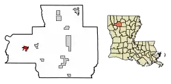 Location in Bienville Parish, Louisiana