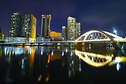 San Nicolas skyline at night