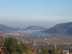 The city and the Bistrița River
