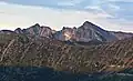 Blackcap Mountain (left) and Monument Peak from Slate Peak