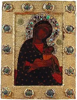 Icon of the Mother of God "the Blessed Womb [ru]" or "Barlovsk" (1392).