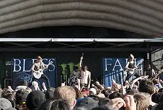 Blessthefall live at Vans Warped Tour 2012