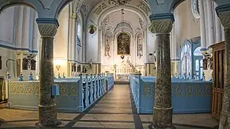 Interior view towards the altar
