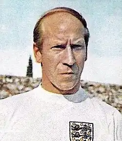 Bobby Charlton is United's second-highest goalscorer and has the second-most appearances for the club. He captained the club from 1968 to 1973.