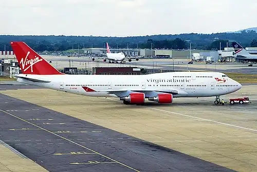 Boeing 747-400 G-VFAB ("Lady Penelope") in 1994