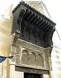 Decorative canopy over the rear entrance on Tala'a Seghira street